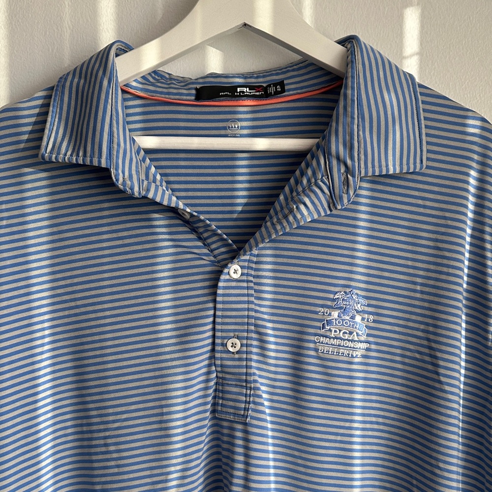 Ralph Lauren RLX Striped Men's Polo Shirt with PGA Bellerive